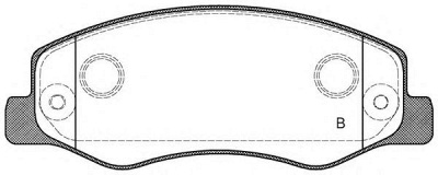 OPEN PARTS bpa144201 -  Комплект тормозных колодок, дисковый тормоз